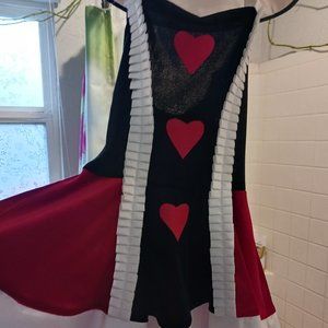 Queen of Hearts Costume Dress size Small